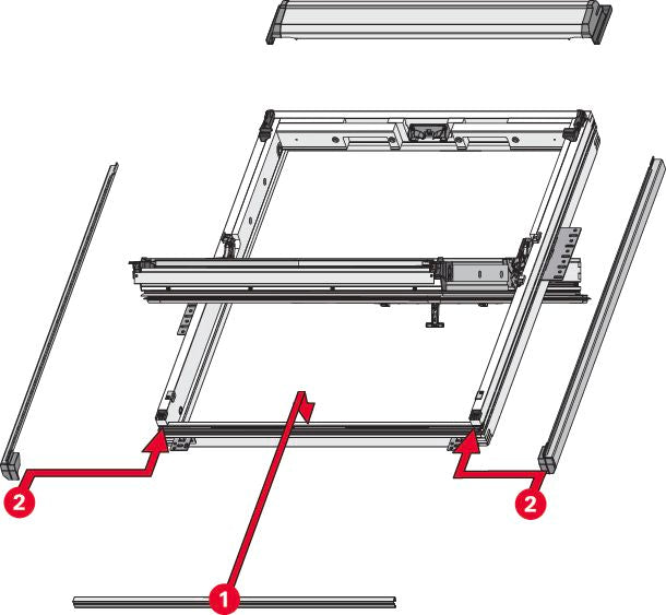 RotoQ Raccord de toiture EDX Qx Raccord joint debout / chantier